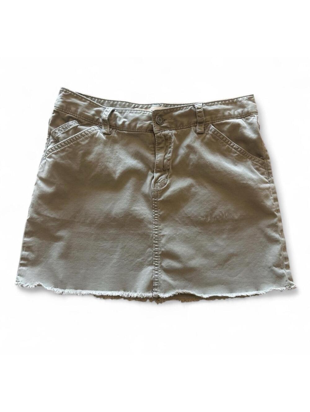 Gap Stretch Skirt Women’s Size 4 Olive Khaki Mini Skirt